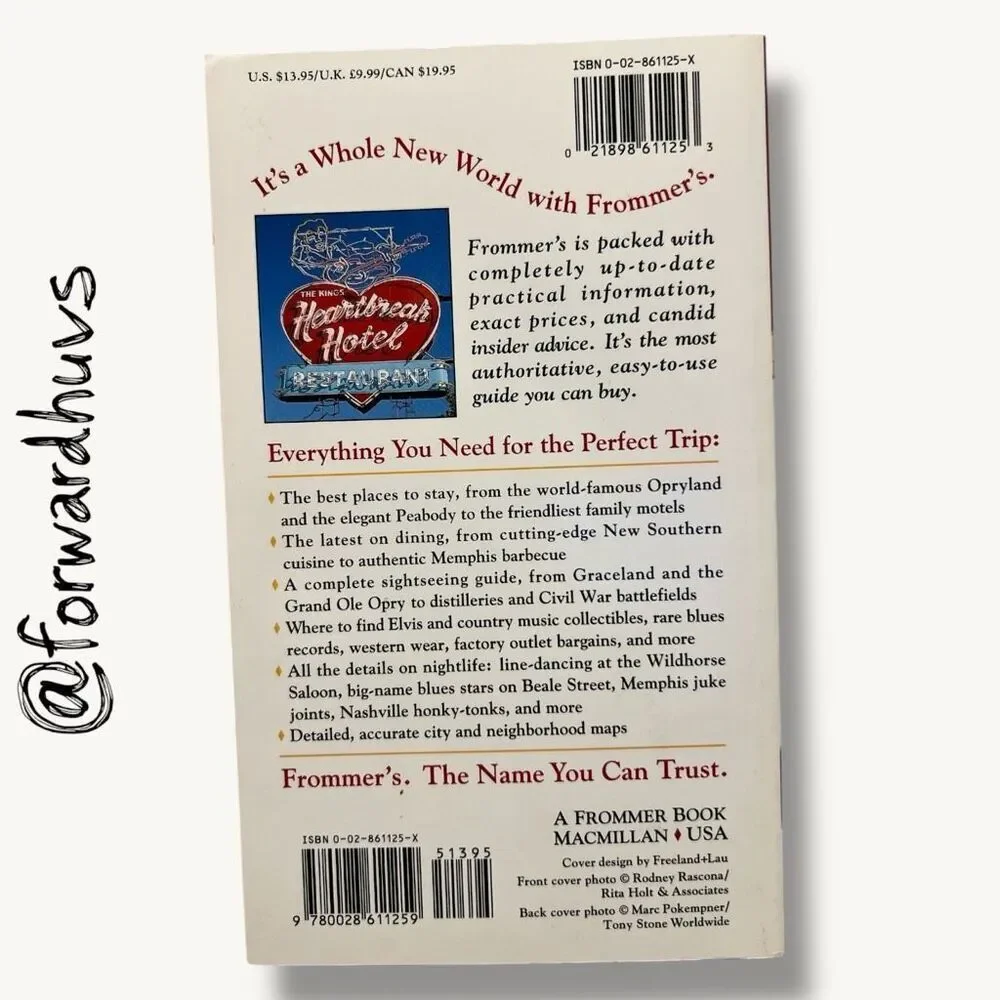 Frommer’s Nashville & Memphis 2nd Edition 1996